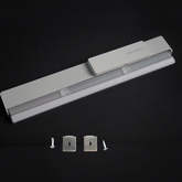 Shallow Mount Dual Control Battery Motorized 1/2" Micro Mini Blinds For Doors & Euro Windows (Min. Depth 1")